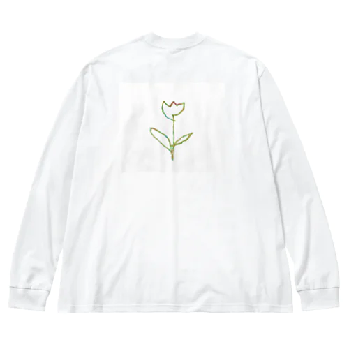 虹色 Tulip Big Long Sleeve T-Shirt