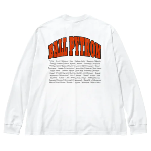 海外バンドT風ボールパイソン Big Long Sleeve T-Shirt