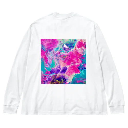 drip【飴】 Big Long Sleeve T-Shirt