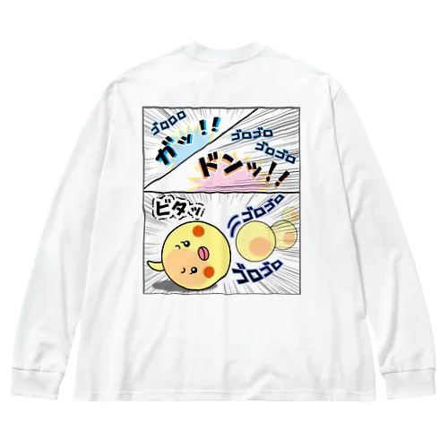 マヨ「ゴロゴロ」オノマトペ ビッグシルエットロングスリーブTシャツ