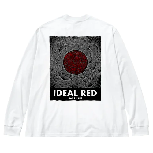 IDEAL RED ビッグシルエットロングスリーブTシャツ