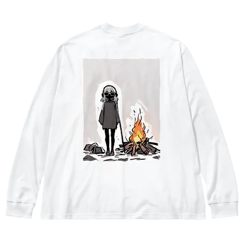 Bonfire lit ビッグシルエットロングスリーブTシャツ