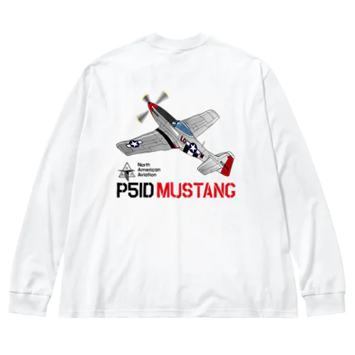 P51D MUSTANG（マスタング）２ Big Long Sleeve T-Shirt