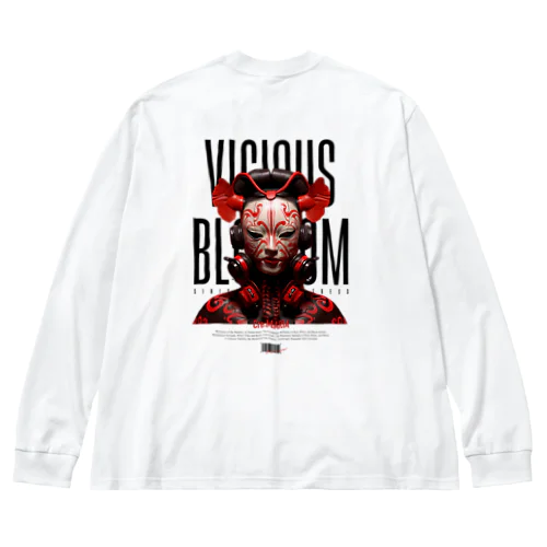 Vicious Blossom -芸者- ver.black ビッグシルエットロングスリーブTシャツ