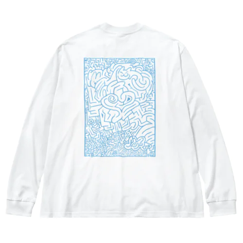 背面プリント-まよっT Big Long Sleeve T-Shirt