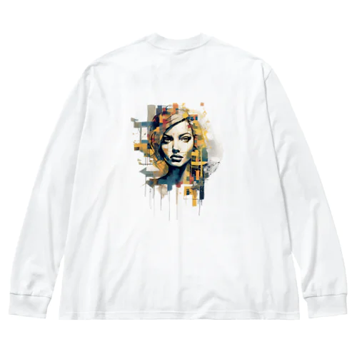 ミックスメディアコラージュ Big Long Sleeve T-Shirt