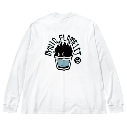 (バックプリント)CYNiC FLAMELET Big Long Sleeve T-Shirt