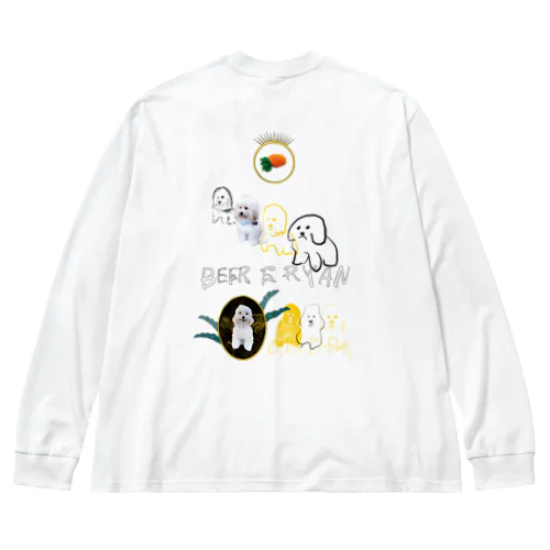 崇められし犬の壁画 Big Long Sleeve T-Shirt