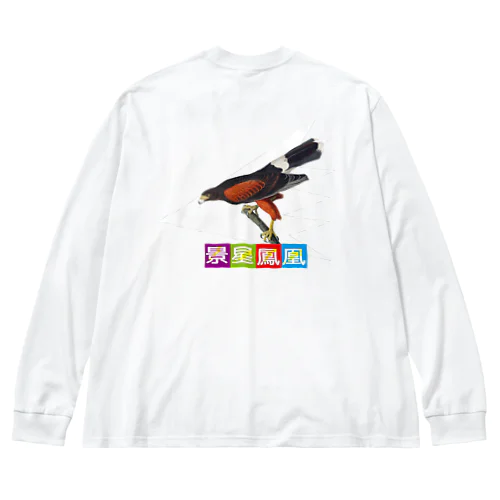 アニマル四字熟語シリーズ「景星鳳凰」。ジョン・ジェームズ・オーデュボン　鷲 Big Long Sleeve T-Shirt