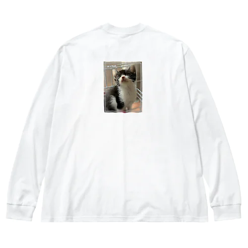 保護猫Pちゃん【ロゴなし】 Big Long Sleeve T-Shirt