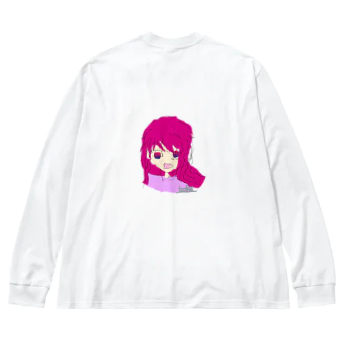 歪みちゃん ビッグシルエットロングスリーブTシャツ