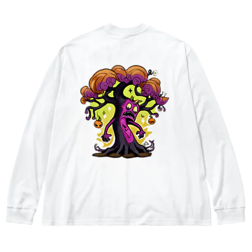 HALLOWEEN TREE(A001) ビッグシルエットロングスリーブTシャツ