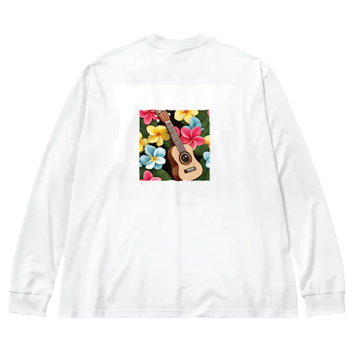 プルメリア＆ウクレレ🌺🌴 Big Long Sleeve T-Shirt