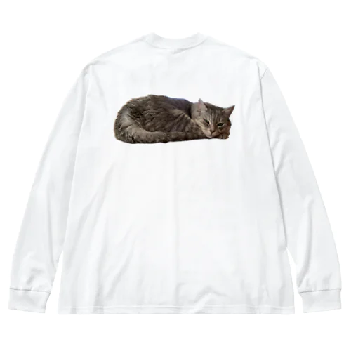 うちの猫様《どむ》 ビッグシルエットロングスリーブTシャツ