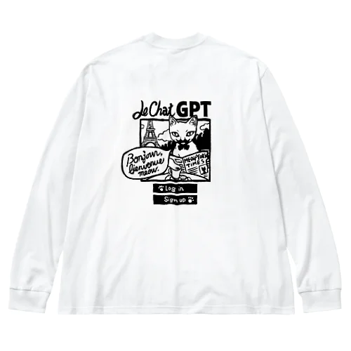 にゃんこGPT(バックプリント) Big Long Sleeve T-Shirt