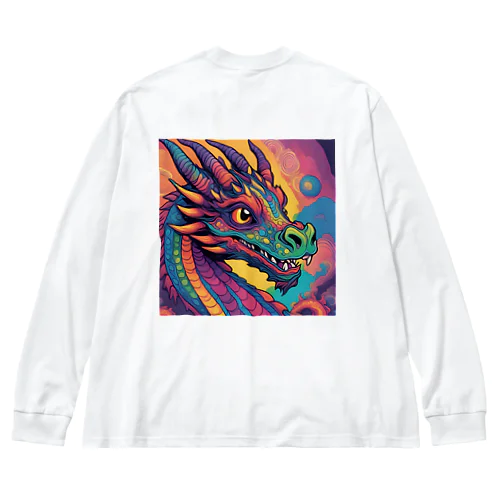 サイケドラゴン Big Long Sleeve T-Shirt