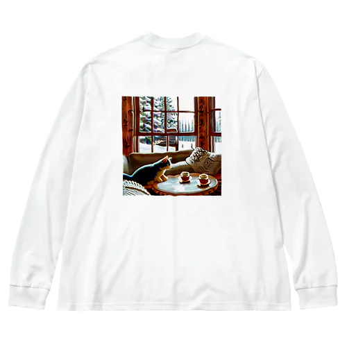 いたずらにゃんこ Big Long Sleeve T-Shirt