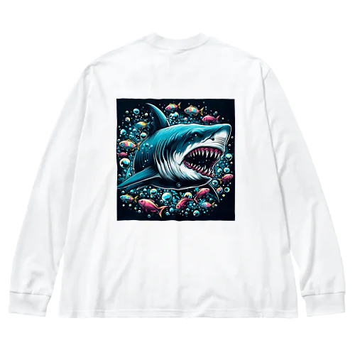 COOL SHARK ビッグシルエットロングスリーブTシャツ