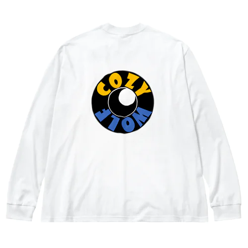 【COZY WOLF】ホワイト/アッシュ（黄・青ロゴ） Big Long Sleeve T-Shirt