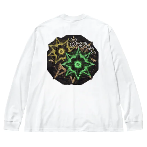 【Abstract Design】8-gram 八芒星🤭 Big Long Sleeve T-Shirt