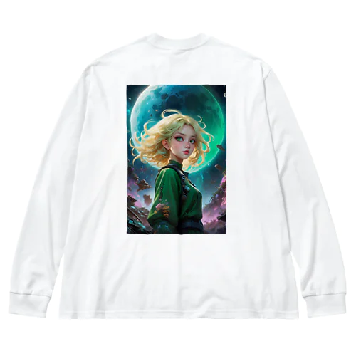 宇宙の凛とした姫 アメジスト 2846 Big Long Sleeve T-Shirt