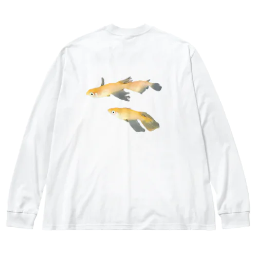 三匹のメダカ（楊貴妃） Big Long Sleeve T-Shirt