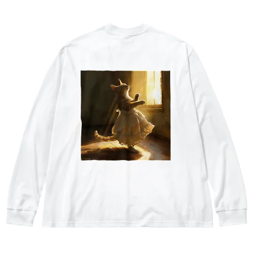 神々しい光を浴びる猫姫 アメジスト 2046 Big Long Sleeve T-Shirt