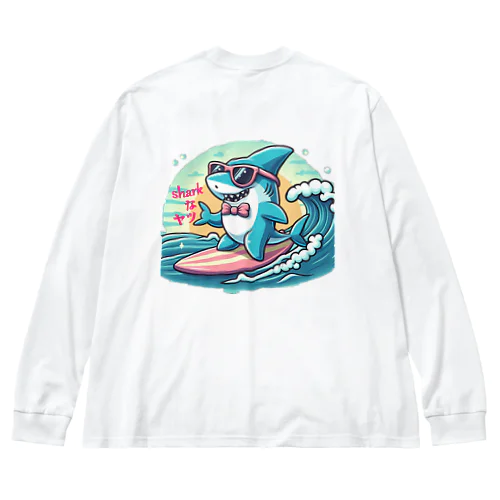 Sharkなヤツ ビッグシルエットロングスリーブTシャツ