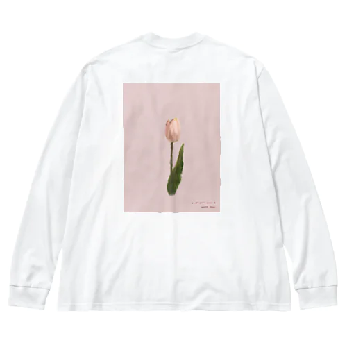 *Cherry Blossom ,Peach ,Tulip . Big Long Sleeve T-Shirt