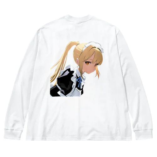 金髪ポニテメイドさん Big Long Sleeve T-Shirt