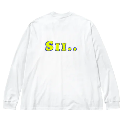 蛍光Sii.. Big Long Sleeve T-Shirt