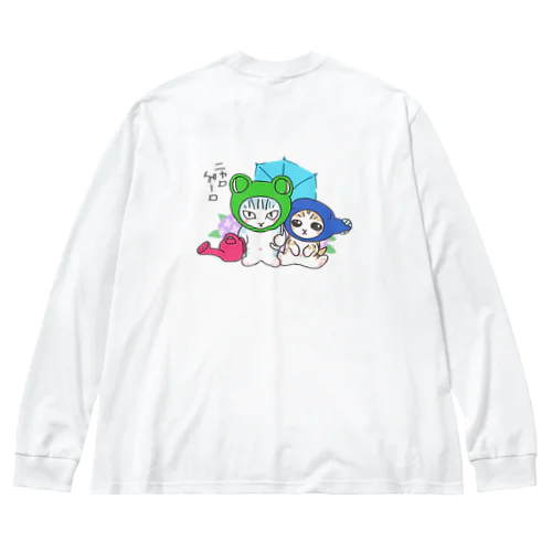 ニャロゲーロ(バックプリント) ビッグシルエットロングスリーブTシャツ