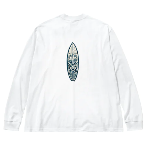 サーフボードデザイン Big Long Sleeve T-Shirt