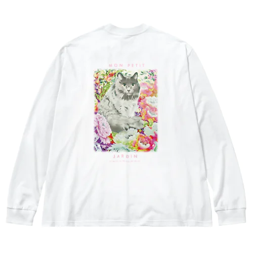 mon petit Jardin 背面プリント Big Long Sleeve T-Shirt