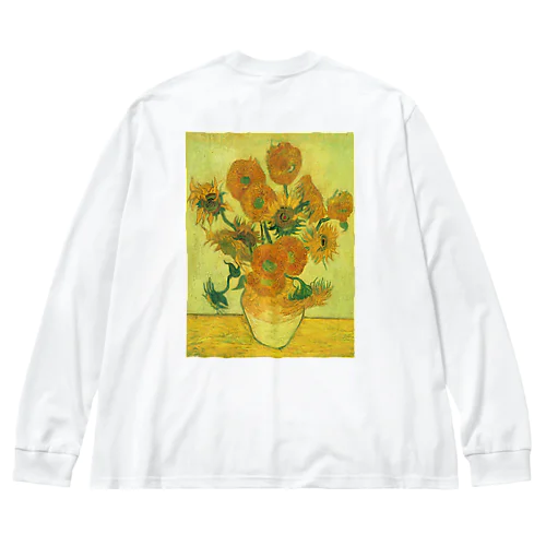 「ひまわり」ゴッホ　Vincent van Gogh / Sunflowers ビッグシルエットロングスリーブTシャツ