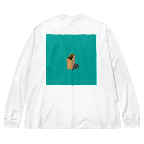 箱入り黒ねこもずく Big Long Sleeve T-Shirt