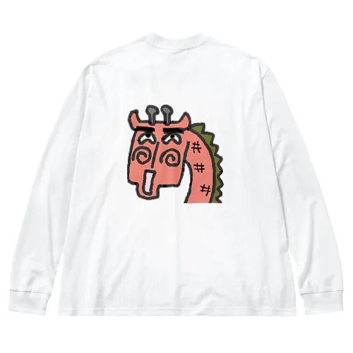 きりんが「うっそ～」 ビッグシルエットロングスリーブTシャツ