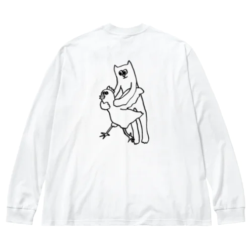 ひと狩りいったネコ Big Long Sleeve T-Shirt