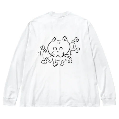 忙しいたまにゃんw2 ビッグシルエットロングスリーブTシャツ