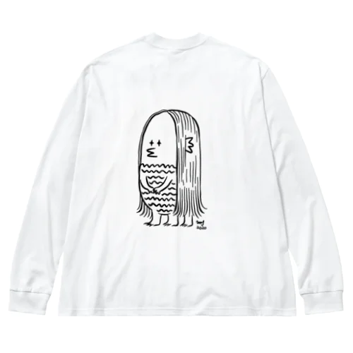 マーシーのアマビエ(くろ) Big Long Sleeve T-Shirt