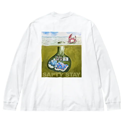 巣穴のガタゴロウ SAFTY STAY ビッグシルエットロングスリーブTシャツ