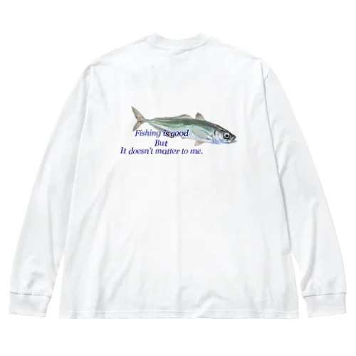 blue fish  ビッグシルエットロングスリーブTシャツ