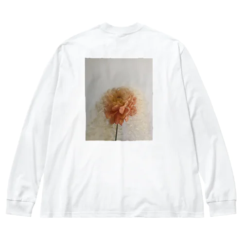 ブロンドヘアの花 ビッグシルエットロングスリーブTシャツ