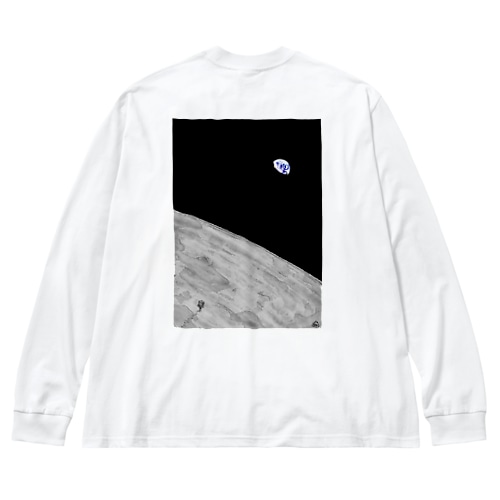 月面着陸 Big Long Sleeve T-Shirt