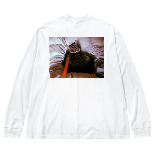 bed room cat ビッグシルエットロングスリーブTシャツ