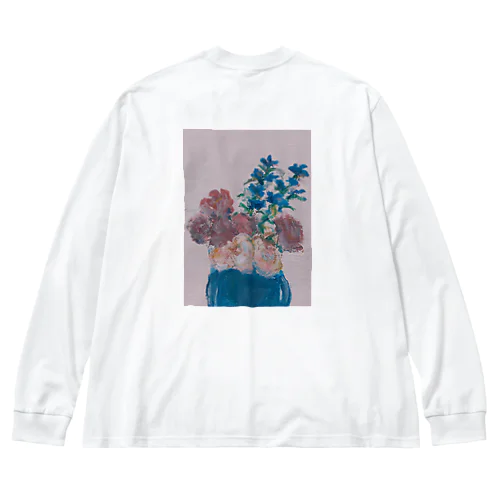 アクリル絵　（花瓶） Big Long Sleeve T-Shirt