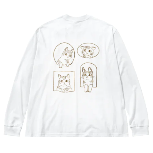 neko ni naritai ビッグシルエットロングスリーブTシャツ