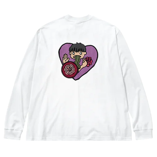 They&Mee-Heart ビッグシルエットロングスリーブTシャツ