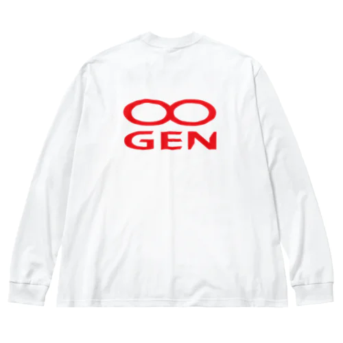 MUGENGEN logo long T-shirt ビッグシルエットロングスリーブTシャツ