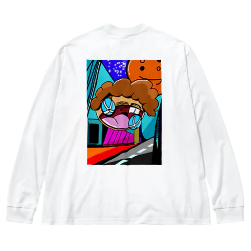 変顔ろんt Big Long Sleeve T-Shirt